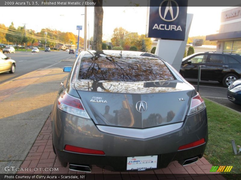 Polished Metal Metallic / Ebony 2009 Acura TL 3.5