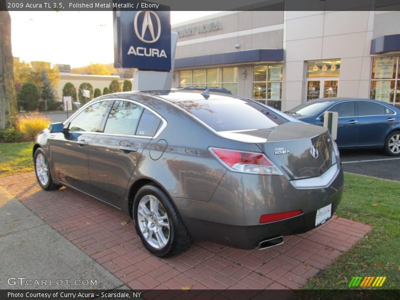 Polished Metal Metallic / Ebony 2009 Acura TL 3.5