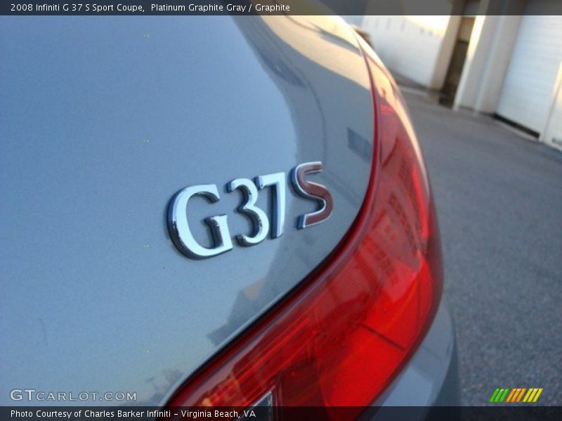 Platinum Graphite Gray / Graphite 2008 Infiniti G 37 S Sport Coupe