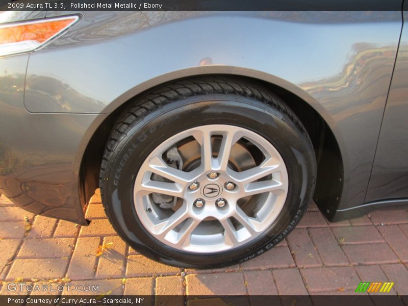 Polished Metal Metallic / Ebony 2009 Acura TL 3.5