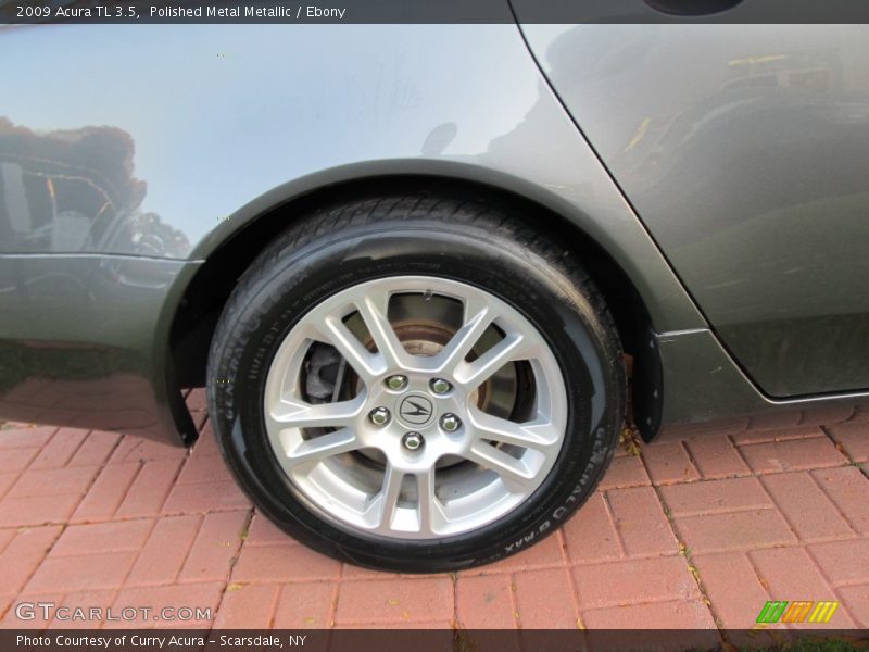Polished Metal Metallic / Ebony 2009 Acura TL 3.5