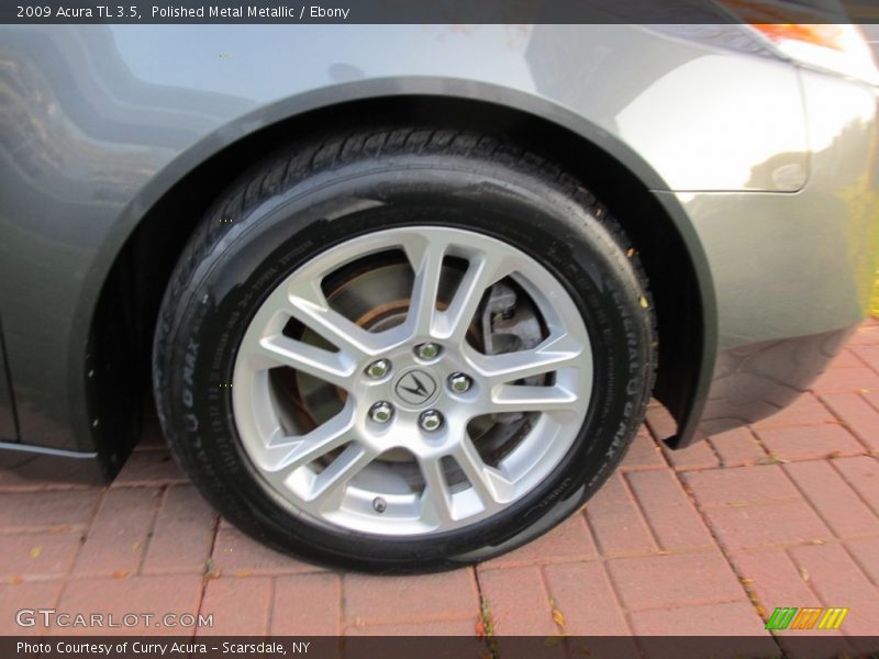 Polished Metal Metallic / Ebony 2009 Acura TL 3.5