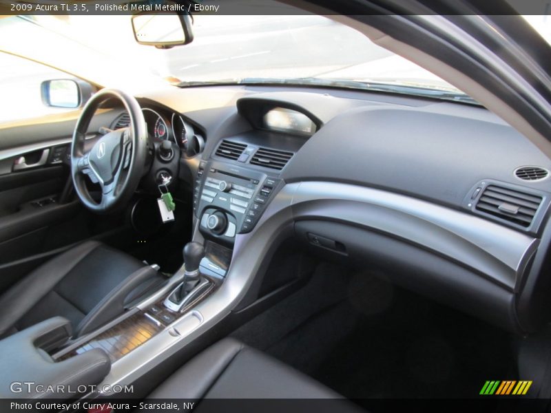 Polished Metal Metallic / Ebony 2009 Acura TL 3.5