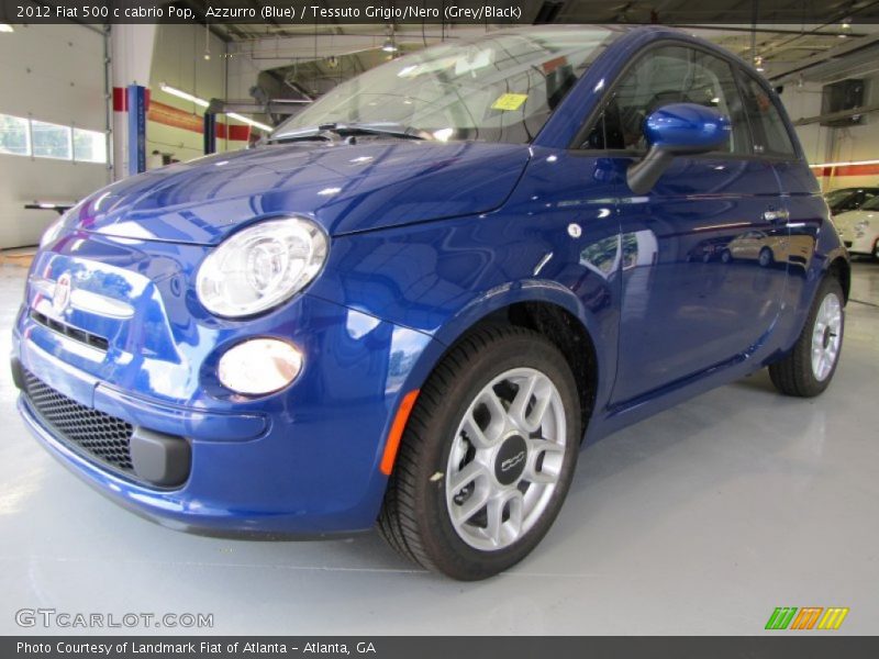 Front 3/4 View of 2012 500 c cabrio Pop
