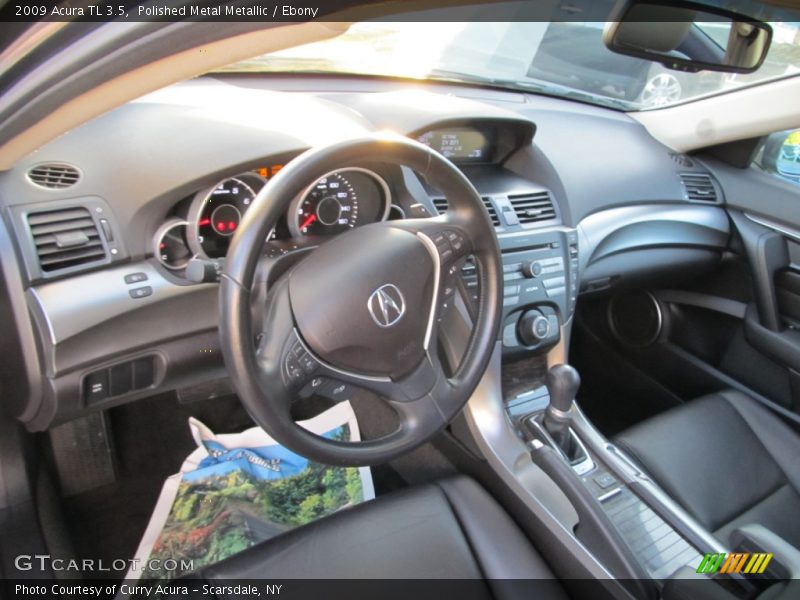 Polished Metal Metallic / Ebony 2009 Acura TL 3.5