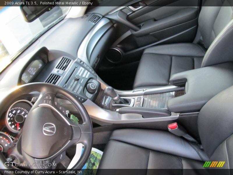 Polished Metal Metallic / Ebony 2009 Acura TL 3.5