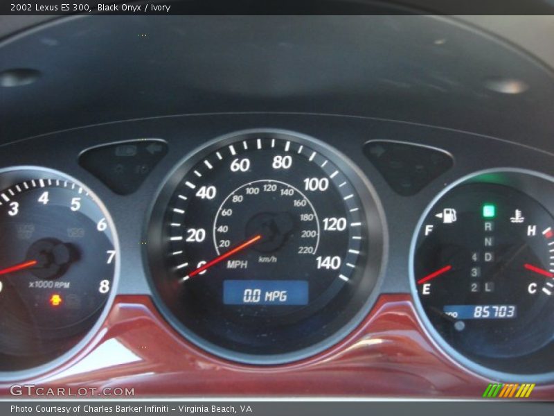 Black Onyx / Ivory 2002 Lexus ES 300
