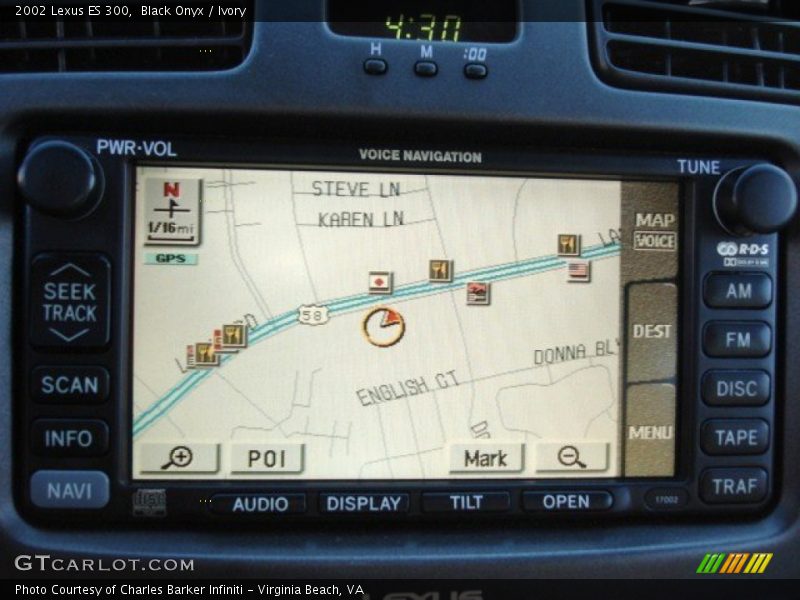 Black Onyx / Ivory 2002 Lexus ES 300