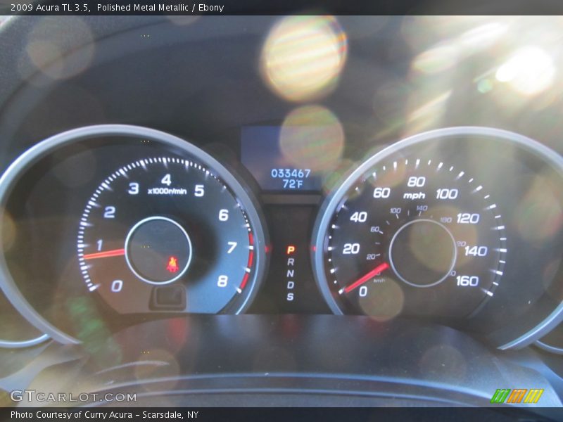 Polished Metal Metallic / Ebony 2009 Acura TL 3.5