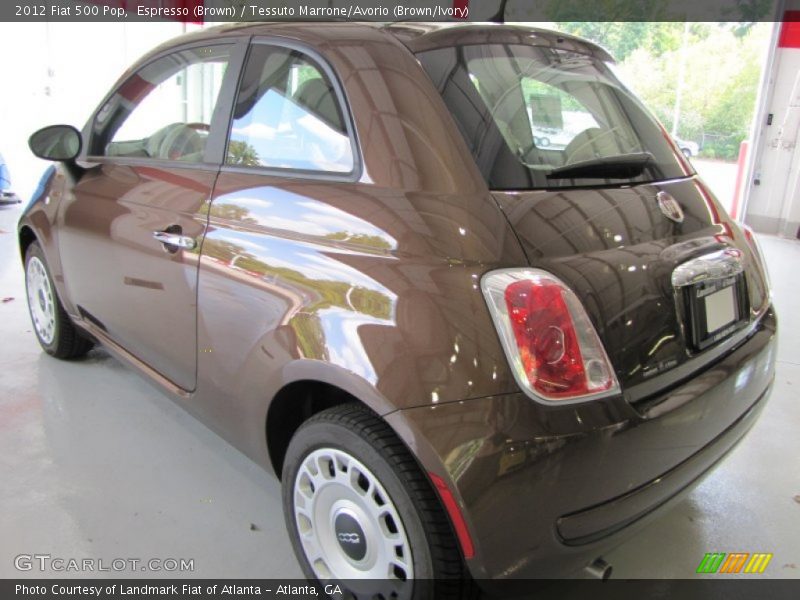 Espresso (Brown) / Tessuto Marrone/Avorio (Brown/Ivory) 2012 Fiat 500 Pop