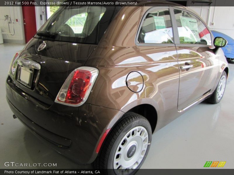 Espresso (Brown) / Tessuto Marrone/Avorio (Brown/Ivory) 2012 Fiat 500 Pop