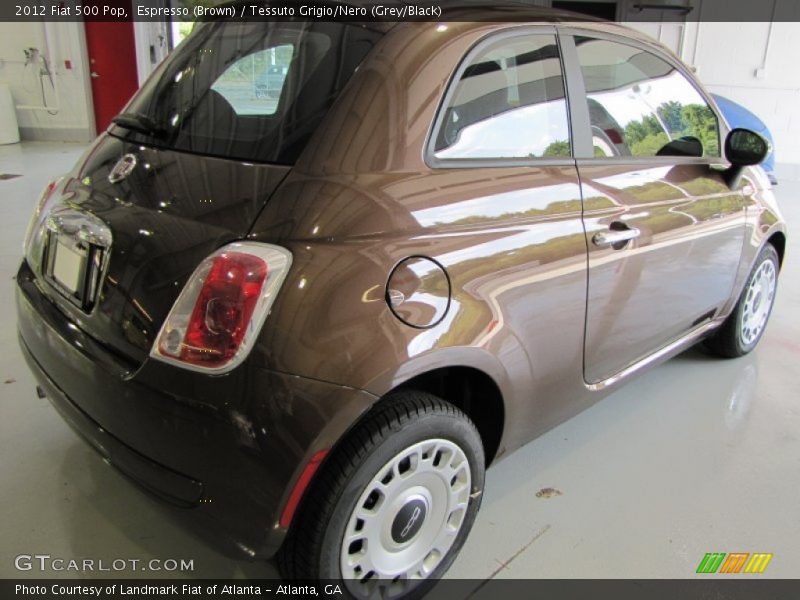 Espresso (Brown) / Tessuto Grigio/Nero (Grey/Black) 2012 Fiat 500 Pop