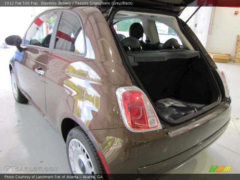 Espresso (Brown) / Tessuto Grigio/Nero (Grey/Black) 2012 Fiat 500 Pop