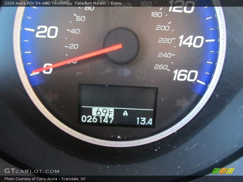 Palladium Metallic / Ebony 2009 Acura RDX SH-AWD Technology