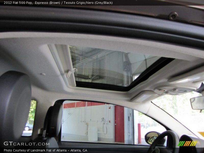 Espresso (Brown) / Tessuto Grigio/Nero (Grey/Black) 2012 Fiat 500 Pop