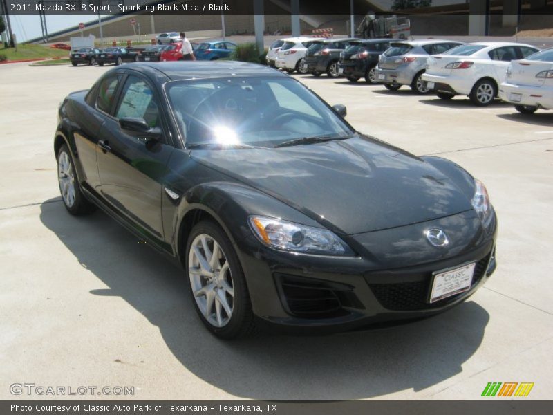 Sparkling Black Mica / Black 2011 Mazda RX-8 Sport