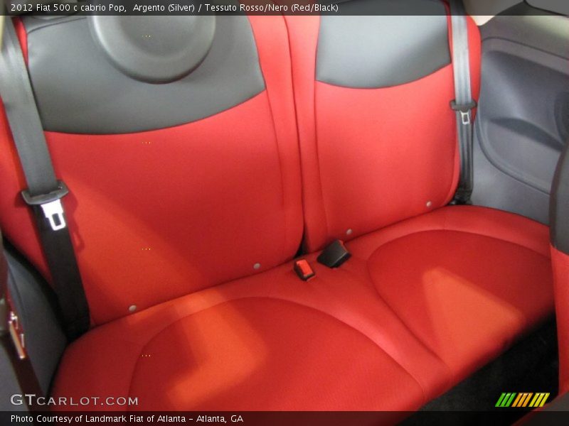  2012 500 c cabrio Pop Tessuto Rosso/Nero (Red/Black) Interior