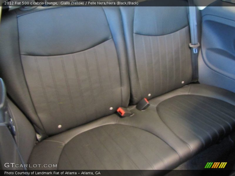 Giallo (Yellow) / Pelle Nera/Nera (Black/Black) 2012 Fiat 500 c cabrio Lounge