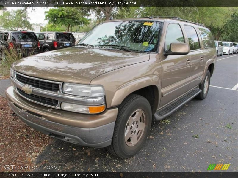 Sandalwood Metallic / Tan/Neutral 2004 Chevrolet Suburban 1500 LT 4x4