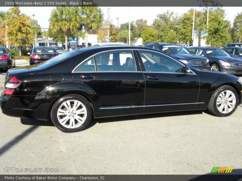 Black / Black 2009 Mercedes-Benz S 550 Sedan