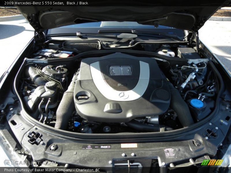 Black / Black 2009 Mercedes-Benz S 550 Sedan
