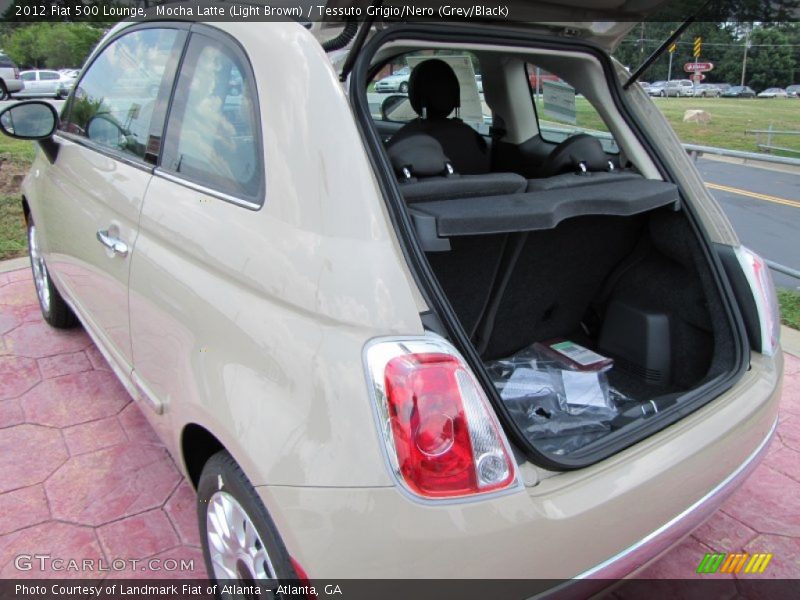 Mocha Latte (Light Brown) / Tessuto Grigio/Nero (Grey/Black) 2012 Fiat 500 Lounge