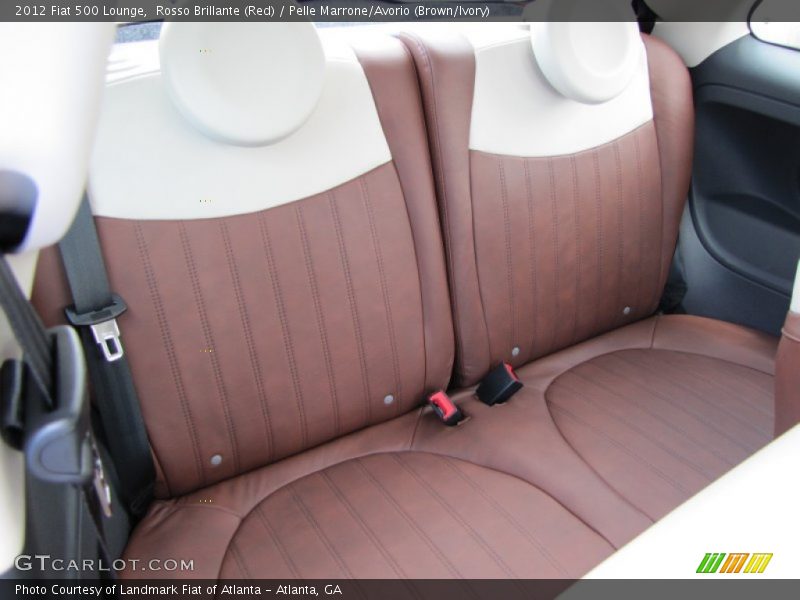 Rear seats - 2012 Fiat 500 Lounge