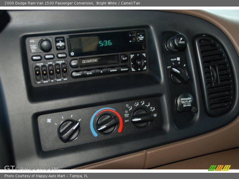 Bright White / Camel/Tan 2000 Dodge Ram Van 1500 Passenger Conversion