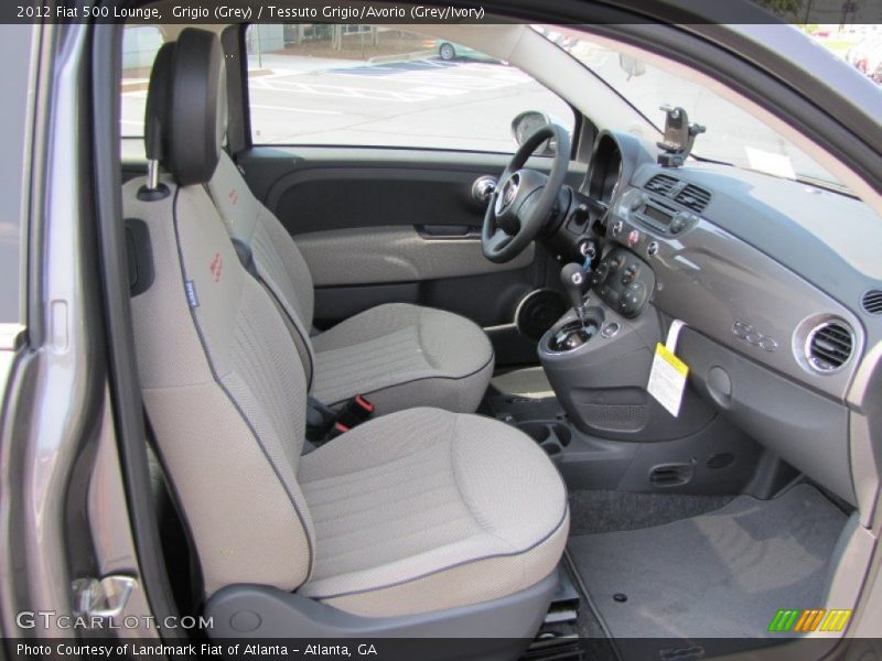  2012 500 Lounge Tessuto Grigio/Avorio (Grey/Ivory) Interior