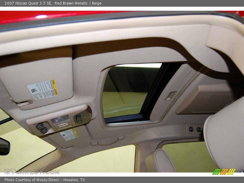 Red Brawn Metallic / Beige 2007 Nissan Quest 3.5 SE