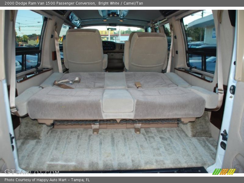 Bright White / Camel/Tan 2000 Dodge Ram Van 1500 Passenger Conversion