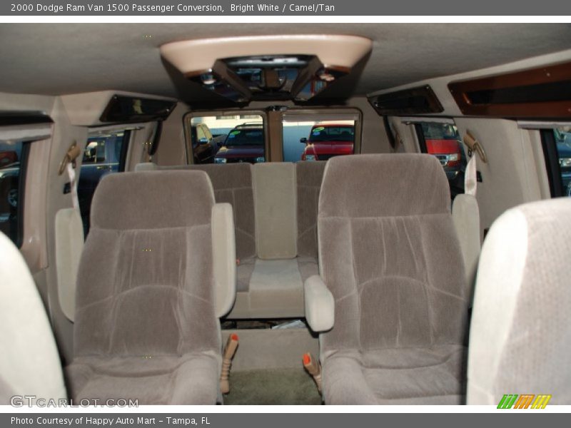 Bright White / Camel/Tan 2000 Dodge Ram Van 1500 Passenger Conversion
