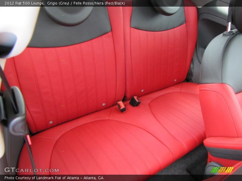  2012 500 Lounge Pelle Rosso/Nera (Red/Black) Interior