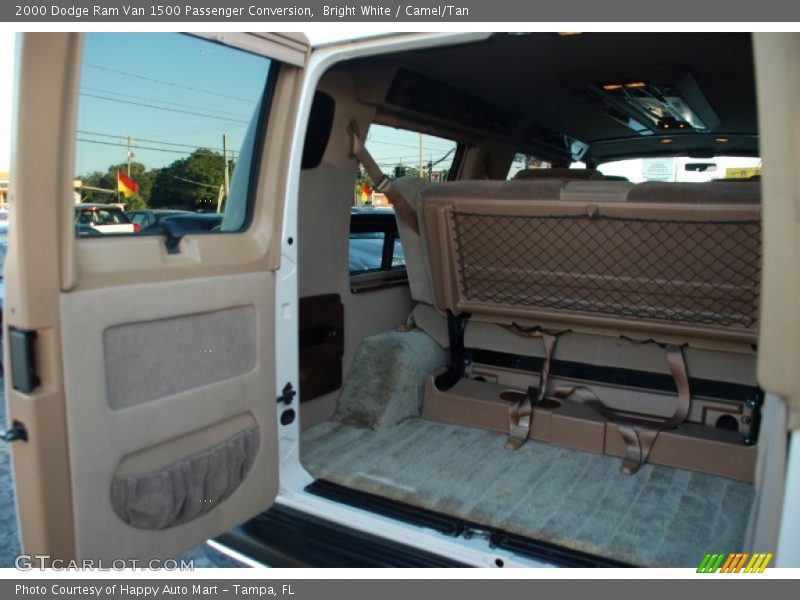 Bright White / Camel/Tan 2000 Dodge Ram Van 1500 Passenger Conversion