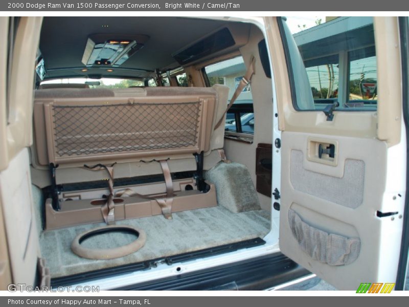 Bright White / Camel/Tan 2000 Dodge Ram Van 1500 Passenger Conversion