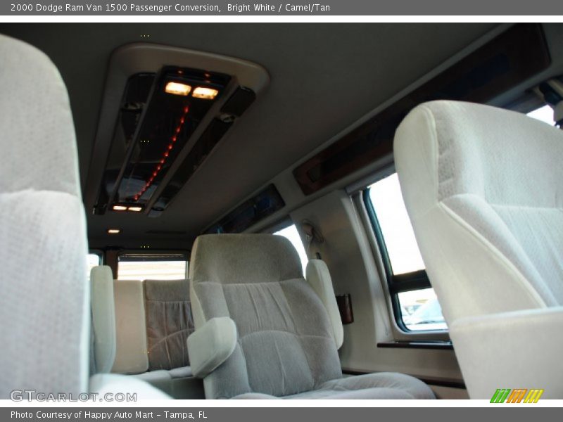 Bright White / Camel/Tan 2000 Dodge Ram Van 1500 Passenger Conversion