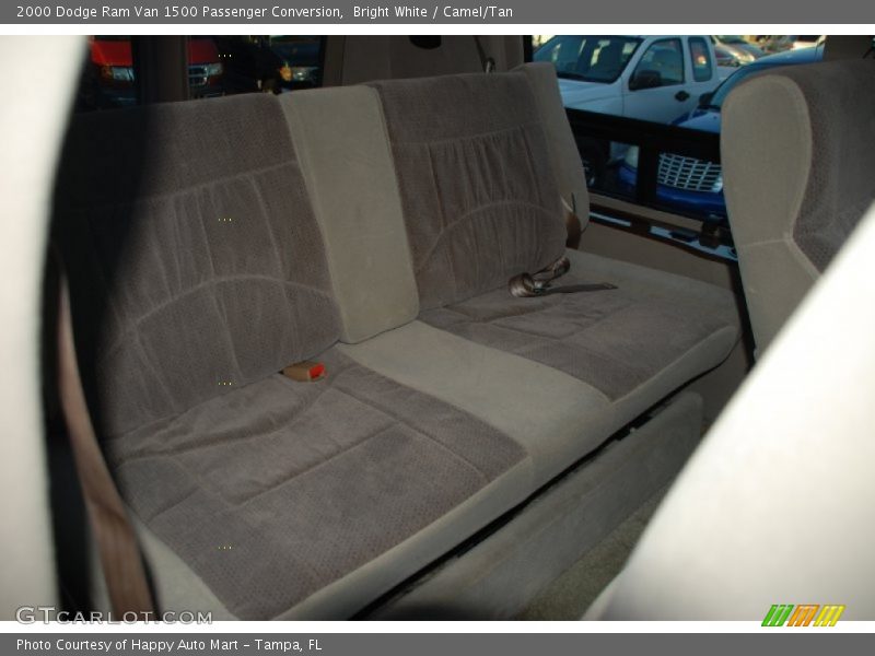 Bright White / Camel/Tan 2000 Dodge Ram Van 1500 Passenger Conversion