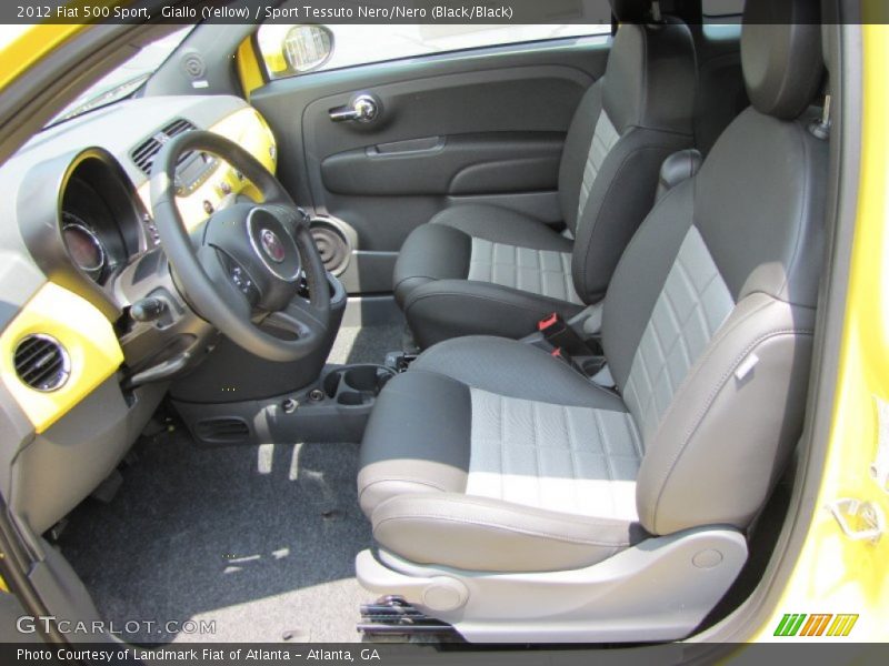  2012 500 Sport Sport Tessuto Nero/Nero (Black/Black) Interior