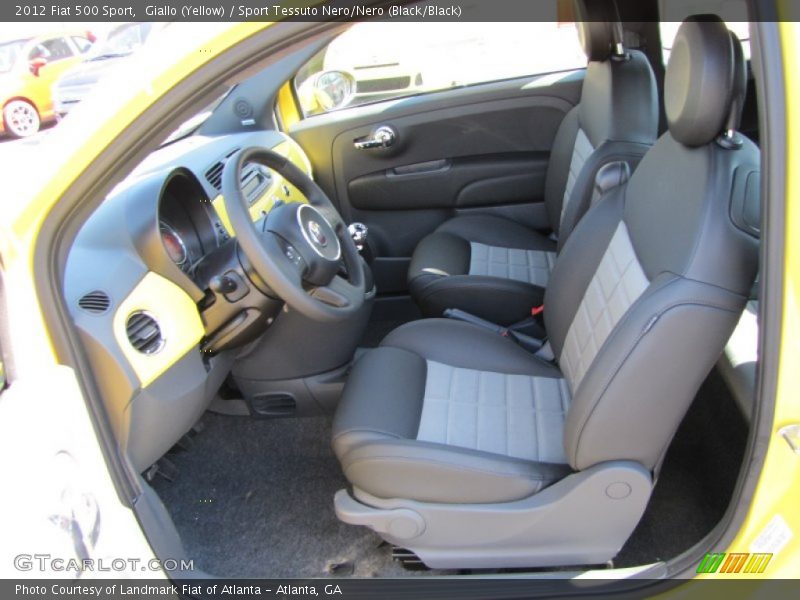 2012 500 Sport Sport Tessuto Nero/Nero (Black/Black) Interior