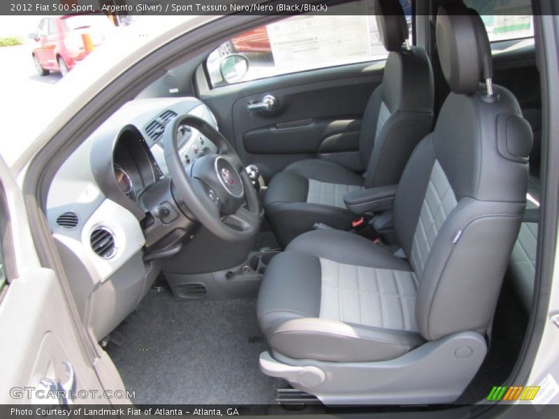  2012 500 Sport Sport Tessuto Nero/Nero (Black/Black) Interior
