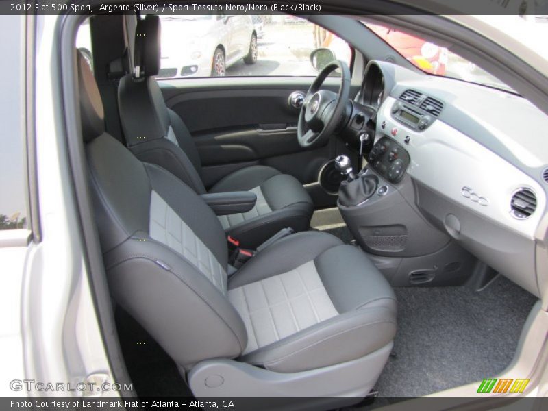  2012 500 Sport Sport Tessuto Nero/Nero (Black/Black) Interior