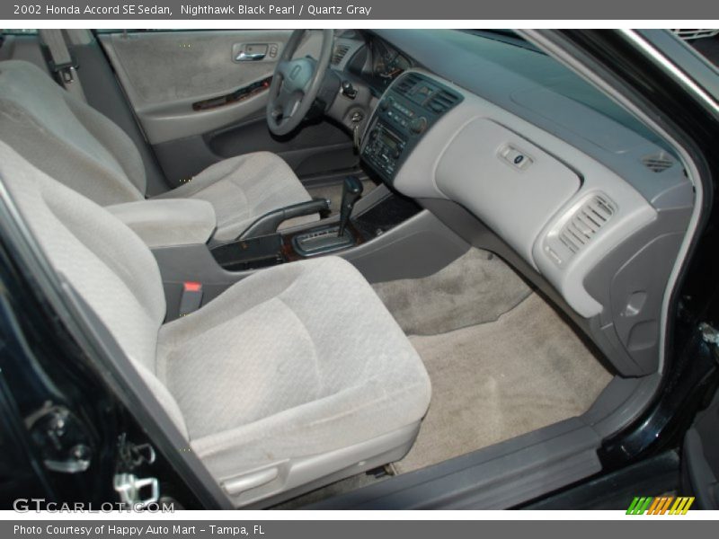 Nighthawk Black Pearl / Quartz Gray 2002 Honda Accord SE Sedan