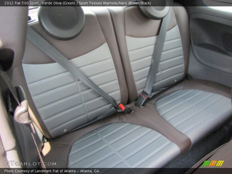  2012 500 Sport Sport Tessuto Marrone/Nero (Brown/Black) Interior