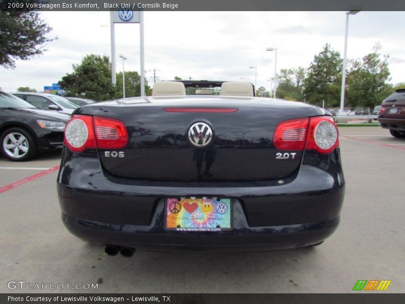 Black Uni / Cornsilk Beige 2009 Volkswagen Eos Komfort