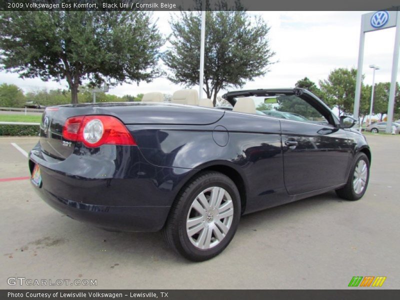 Black Uni / Cornsilk Beige 2009 Volkswagen Eos Komfort