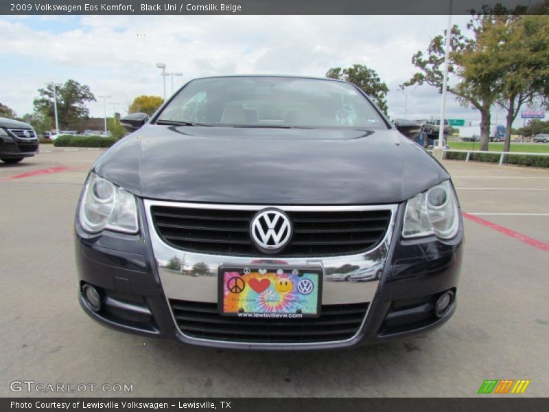 Black Uni / Cornsilk Beige 2009 Volkswagen Eos Komfort