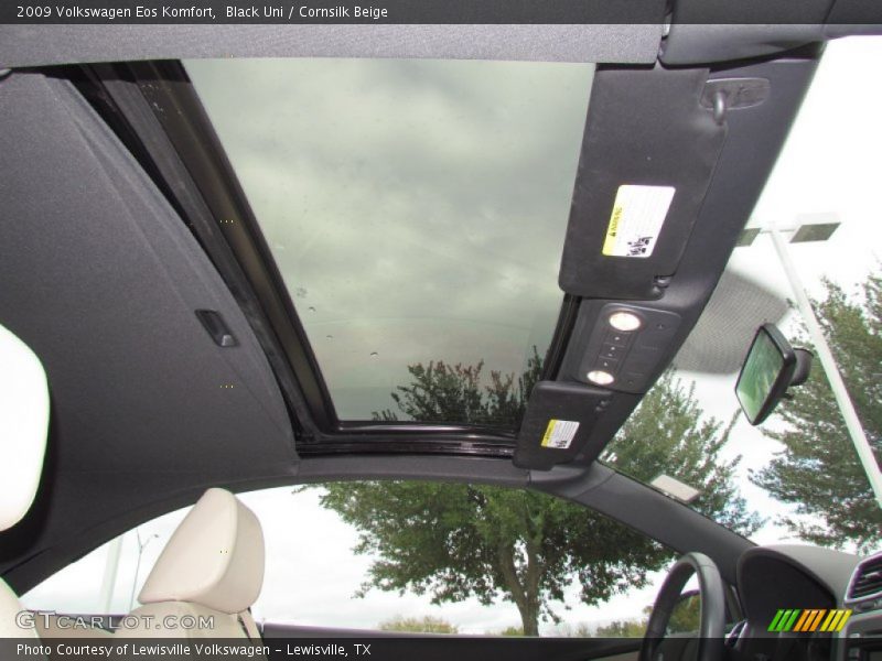 Black Uni / Cornsilk Beige 2009 Volkswagen Eos Komfort