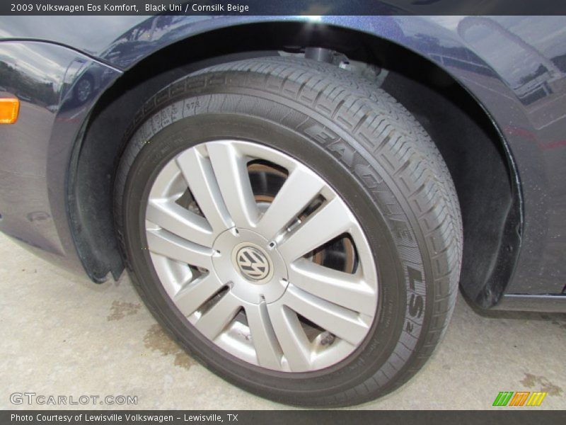 Black Uni / Cornsilk Beige 2009 Volkswagen Eos Komfort