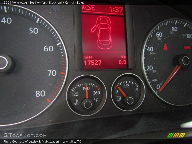 Black Uni / Cornsilk Beige 2009 Volkswagen Eos Komfort