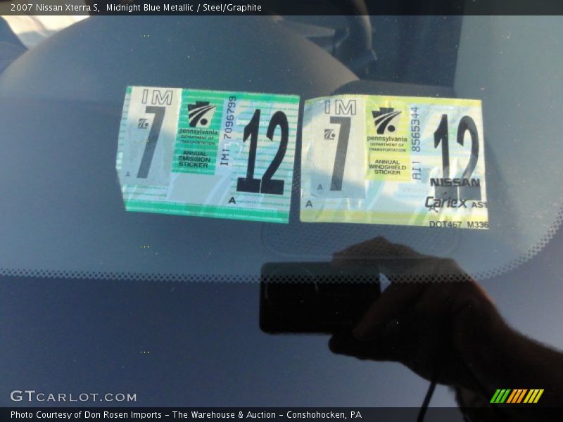 Midnight Blue Metallic / Steel/Graphite 2007 Nissan Xterra S